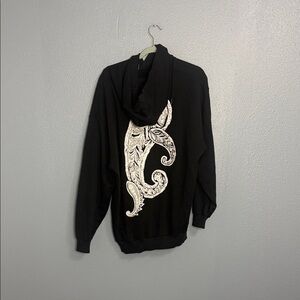 Acne Yala Black Sweater with White Design